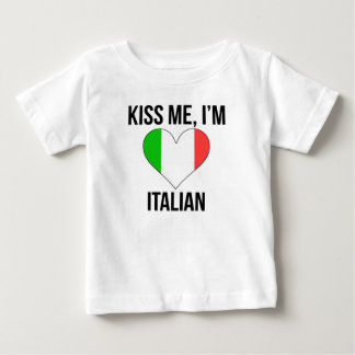 私によってがイタリアンである私に接吻して下さい ベビーTシャツ