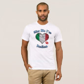 私によってがイタリアンな旗のTシャツである私に接吻して下さい Tシャツ (正面フル)