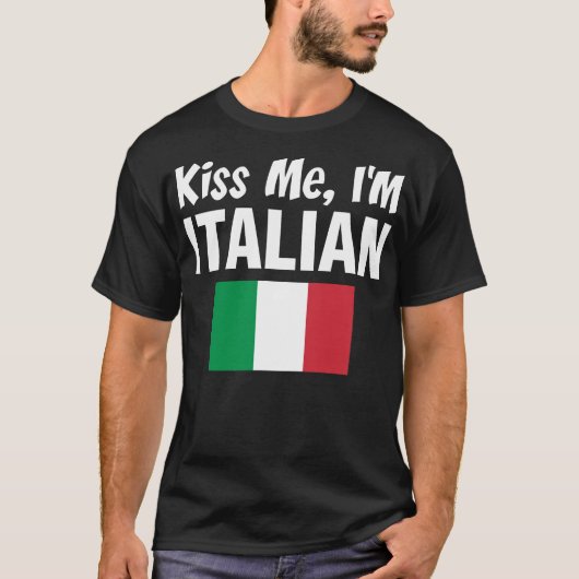 私によってがイタリアンなTシャツである私に接吻して下さい Tシャツ (正面)