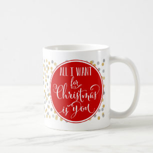 私によってがクリスマスのためにほしいすべてはです コーヒーマグカップ