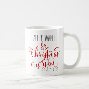 私によってがクリスマスのためにほしいすべてはです コーヒーマグカップ