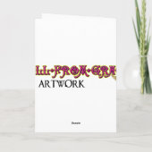 私によってがクリスマスのためにほしいすべてはです シーズンカード (裏面)