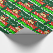 私によってがクリスマスのためにほしいすべてはヒラリーです ラッピングペーパー (角)