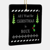 私によってがクリスマスのためにほしいすべてはルーのケージャンのオーナメントです セラミックオーナメント (右)