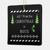 私によってがクリスマスのためにほしいすべてはルーのケージャンのオーナメントです セラミックオーナメント (左)