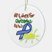 私によってがクリスマスのためにほしいすべては治療です セラミックオーナメント (左)