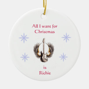 私によってがクリスマスのためにほしいすべてはRichieのオーナメントです セラミックオーナメント