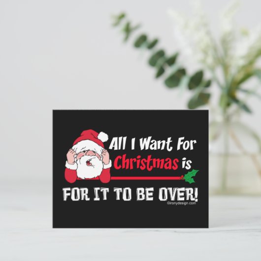 私によってがクリスマスのためにほしいすべて シーズンポストカード (スタンド正面)