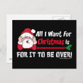 私によってがクリスマスのためにほしいすべて シーズンポストカード (正面/裏面)