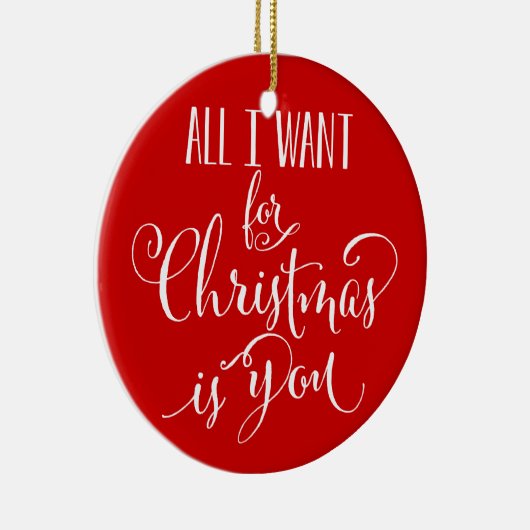 私によってがクリスマスのためにほしいカスタムはすべて記念品です セラミックオーナメント (右)