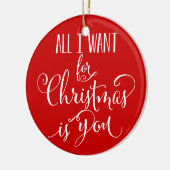 私によってがクリスマスのためにほしいカスタムはすべて記念品です セラミックオーナメント (左)