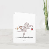 "私によってがクリスマスのために"のフラミンゴNotcardsほしいすべて シーズンカード (裏面)