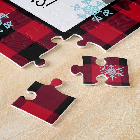 私によってがクリスマスのカスタムの文字のためにほしいヴィンテージのトラックすべて ジグソーパズル (側面)