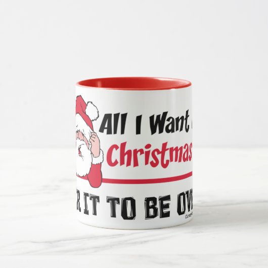私によってがクリスマスのサンタのユーモアのためにほしいすべて マグカップ (中央)