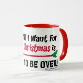 私によってがクリスマスのサンタのユーモアのためにほしいすべて マグカップ (正面右)