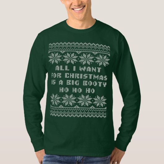 私によってがクリスマスの醜いクリスマスのセーターのためにほしいすべて Tシャツ (正面)