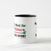 私によってがクリスマスのBahのばかばかしくおもしろいな黒のためにほしいすべて マグカップ (中央)