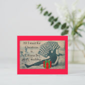 私によってがクリスマスまたは小屋の男の子の郵便はがきのためにほしいすべて シーズンポストカード (スタンド正面)