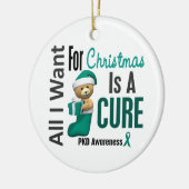 私によってがクリスマスオーナメントのためにほしいPKDすべて セラミックオーナメント (左)