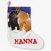 私によってがクリスマス-食事のカスタムなストッキングのためにほしいすべて スモールクリスマスストッキング (正面)