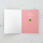 私によってがダッキーの小妖精とアイルランド語である私に接吻して下さい カード (内部)