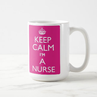 私によってがナースのマグである平静を保って下さい コーヒーマグカップ