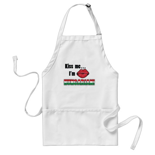 私によってがハンガリー語である私に接吻して下さい スタンダードエプロン (正面)