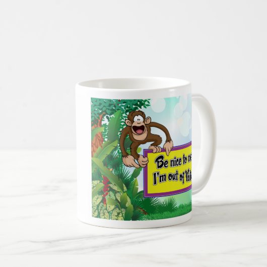 私によってがバリウムからある私にニースがあって下さい! コーヒーマグカップ (正面右)