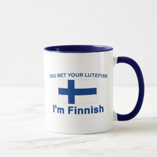 私によってがフィンランドであるあなたのLutefiskを賭けます マグカップ