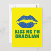 私によってがブラジルの唇である私に接吻して下さい ポストカード (正面/裏面)