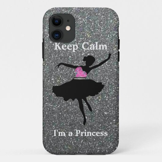 私によってがプリンセスのiPhone 5/5Sの例である平静を保って下さい Case-Mate iPhoneケース (裏面)