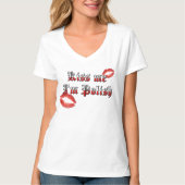 私によってがポーランドである私に接吻して下さい Tシャツ (正面)