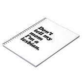 私によってがレズビアン- .pngである私のお母さんを言わないで下さい ノートブック (左側)