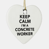 私によってが具体的な労働者である平静を保って下さい セラミックオーナメント (右)