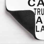 私によってが切手収集家である私を信頼するために穏やか保って下さい マウスパッド (コーナー)