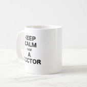 私によってが医者である平静を保って下さい コーヒーマグカップ (正面左)