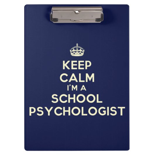 私によってが学校の心理学者のクリップボードである平静を保って下さい クリップボード (正面)