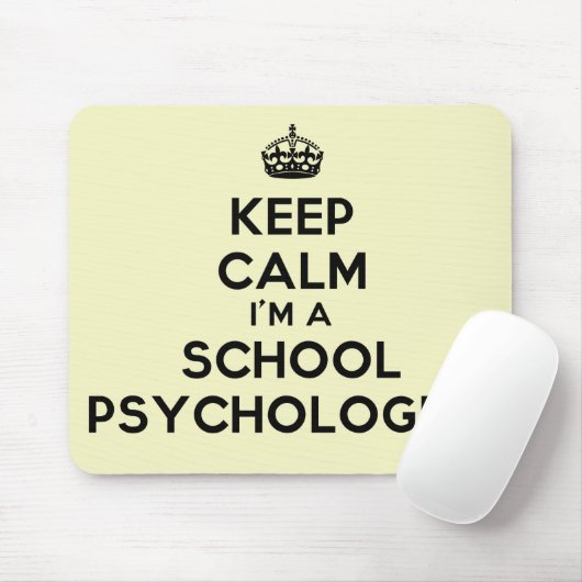 私によってが学校の心理学者のマウスパッドである平静を保って下さい マウスパッド (マウス)