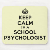 私によってが学校の心理学者のマウスパッドである平静を保って下さい マウスパッド (正面)