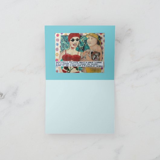 私によってが実際にほしいnotecard-はすべて暖かいベッド、種類です カード (内部)