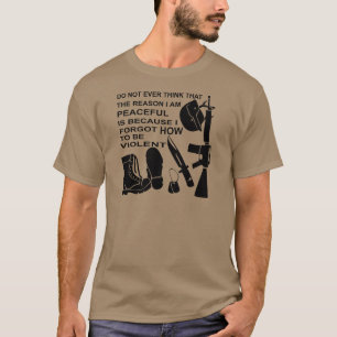 私によってが平和あるである理由を考えないで下さい Tシャツ