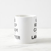 私によってが弁護士の白のマグである平静を保って下さい コーヒーマグカップ (中央)