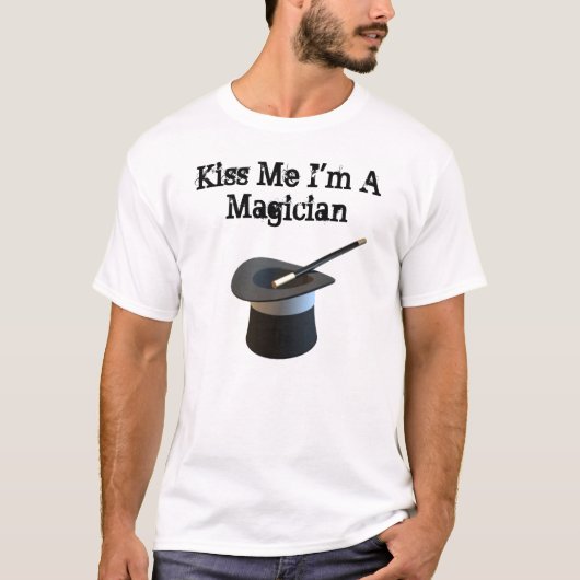 私によってが手品師である私に接吻して下さい Tシャツ (正面)