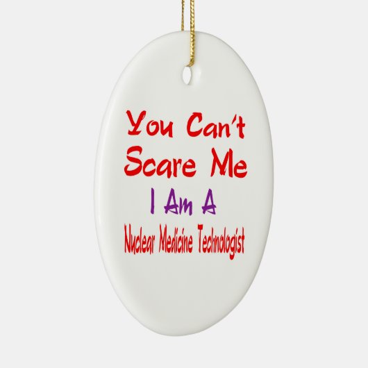 私によってが核薬Technoloである私をおびえさせることができません セラミックオーナメント (右)