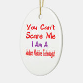私によってが核薬Technoloである私をおびえさせることができません セラミックオーナメント (左)