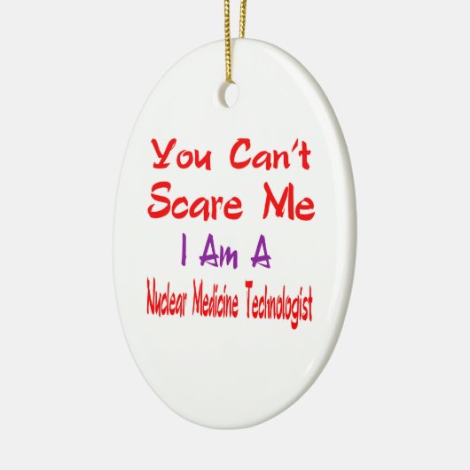 私によってが核薬Technoloである私をおびえさせることができません セラミックオーナメント (左)