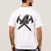 私によってが消防士である私に接吻して下さい Tシャツ (裏面)