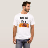 私によってが消防士である私に接吻して下さい Tシャツ (正面フル)