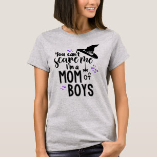 私によってが男の子のおもしろいなワイシャツのお母さんである私をおび Tシャツ