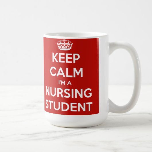 私によってが看護学生である平静を保って下さい コーヒーマグカップ (右)